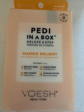 Voesh Pedi in a Box Mango Delight - Peach/Orange